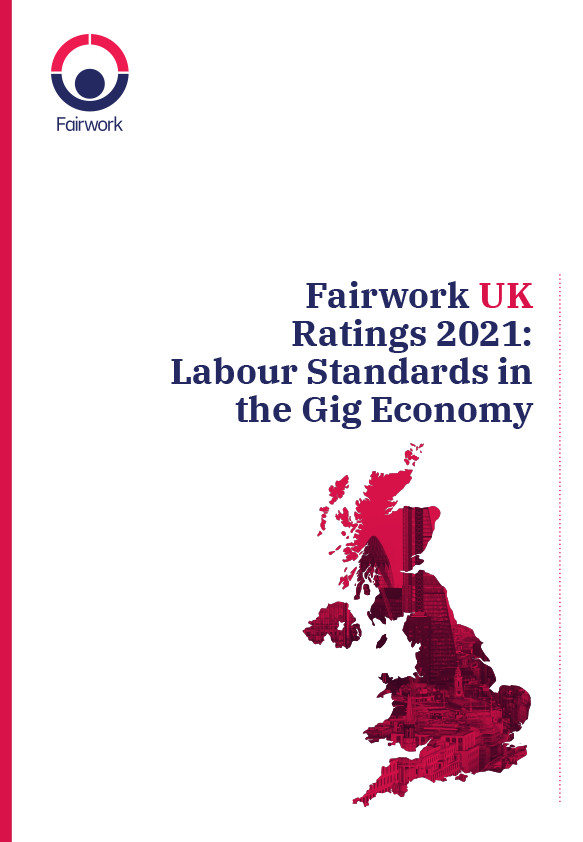 Fairwork UK 2021 report cover