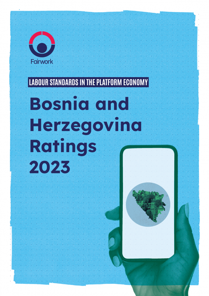 Fairwork BiH Ratings 2023 report cover